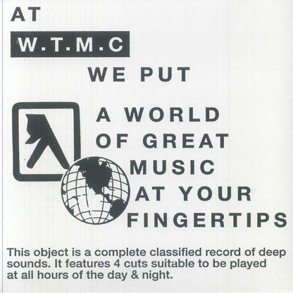 Contraportada del vinilo Theory Of Movement – Structural EP con gráfico de globo, flecha y texto sobre cuatro cortes.