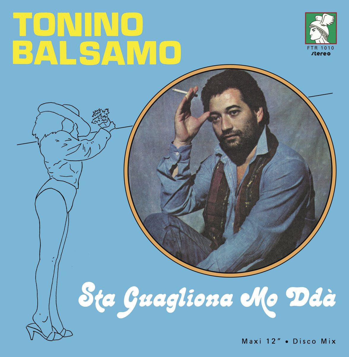 Portada de vinilo Tonino Balsamo – Sta Guagliona Mo Ddà, Maxi-Sencillo 12" en sello Futuribile, diseño frontal del disco.
