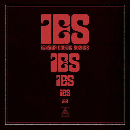 Portada del vinilo Varios Artistas – IES: Italian Erotic Sounds (LP, Compilación) del sello Early Sounds Recordings, con arte retro en rojo y negro y el logotipo de la serie centrado en letras psicodélicas.