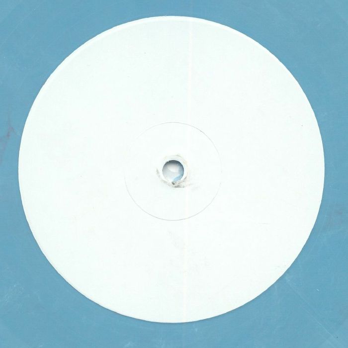 Lado B del vinilo Varios Artistas – Collector’s Item #1, etiqueta central blanca sin impresión visible sobre vinilo turquesa de 12".