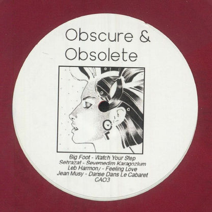 Lado A del vinilo Varios Artistas – Collector’s Item #3, en rojo con etiqueta blanca y repertorio impreso.