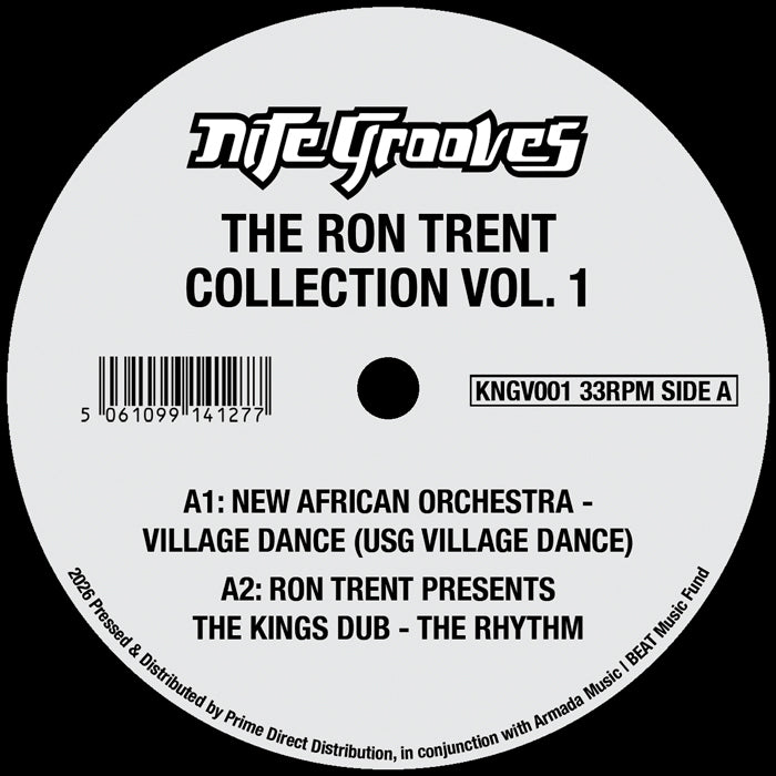 Lado A del vinilo Varios Artistas – The Ron Trent Collection Vol.1, etiqueta Nite Grooves con pistas A1 y A2.
