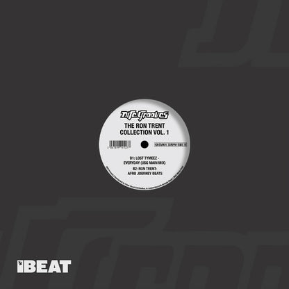 Contraportada del vinilo Varios Artistas – The Ron Trent Collection Vol.1 con diseño gris, sello BEAT y lado B.